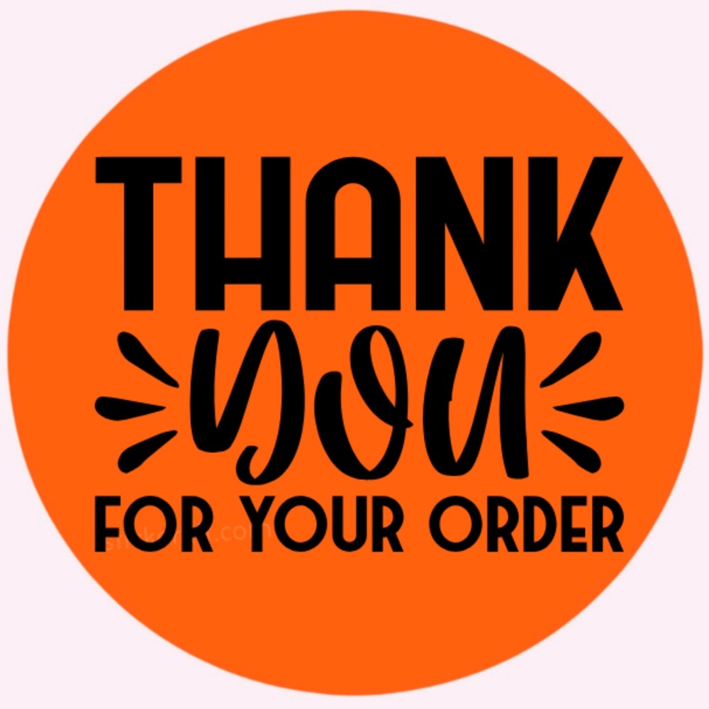 100 thank you for your order stickers | packaging supplies NWT​​​​ - Picture 10 of 11